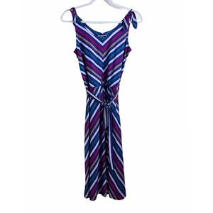 Multicolor Striped Maxi Dress